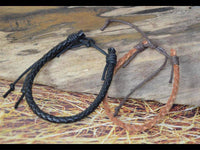 Load image into Gallery viewer, Leder Armband Schnur rund glatt geflochten verstellbar - chicnit.com
