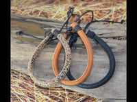 Load image into Gallery viewer, Leder Armband Schnur rund glatt geflochten verstellbar - chicnit.com
