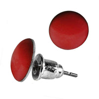 Load image into Gallery viewer, Ohrstecker bunt rund 8 mm gewölbt Stecker Acryl Unisex Ohrringe Edelstahl nickelfrei - chicnit.com
