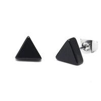 Load image into Gallery viewer, Ohrstecker Dreieck dick bunt 6 mm Acryl Unisex Ohrringe Edelstahl nickelfrei - chicnit.com
