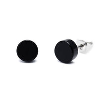 Load image into Gallery viewer, Ohrstecker Scheibe rund bunt 6 mm Acryl Unisex Ohrringe Edelstahl nickelfrei - chicnit.com
