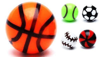Load image into Gallery viewer, Ohrstecker Sport Ball rund 6 mm Acryl Unisex Ohrringe Edelstahl nickelfrei Tennis Fußball Basketball - chicnit.com

