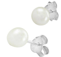 Load image into Gallery viewer, Perlen Ohrstecker Perlenohrstecker Süßwasser Zuchtperlen Silberohrstecker 925er Sterling Silber Ohrringe Damen - chicnit.com
