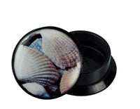 Load image into Gallery viewer, Schraub Plug Acryl Muschel Foto weiß Muscheln Piercing Ohrschmuck - chicnit.com
