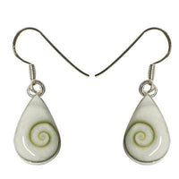Load image into Gallery viewer, Shivaauge Tropfen Silberohrringe Silberrücken Ohrringe 925er Sterling Silber Shiva Auge Eye Schmuck - chicnit.com
