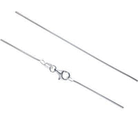 Load image into Gallery viewer, Silberkette 1 mm Schlangen Kette Charmträger Collierkettchen 925er Sterling Silber Ringchen - chicnit.com
