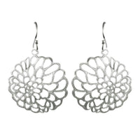 Load image into Gallery viewer, Silberohrringe 925er Silber Ohrringe Ohrhänger Schmuck Rund Ornamente Filigran - chicnit.com
