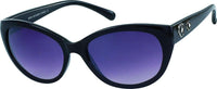 Load image into Gallery viewer, Sonnenbrille Damen Designer Brille getönt 400UV Glitzersteine Blumen Katzenauge - chicnit.com
