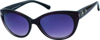 Load image into Gallery viewer, Sonnenbrille Damen Designer Brille getönt 400UV Glitzersteine Blumen Katzenauge - chicnit.com
