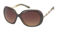 Load image into Gallery viewer, Sonnenbrille Damen Zirkonia Blumen Designer Brille Glamour Style getönt 400UV groß - chicnit.com
