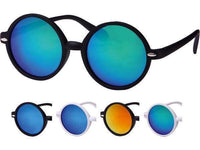 Load image into Gallery viewer, Sonnenbrille Hippie John Lennon Brille Nerd bunt verspiegelt 400 UV runde Gläser unisex - chicnit.com
