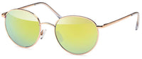 Load image into Gallery viewer, Sonnenbrille rund Gläser John Lennon Style 400UV Metallrahmen golden verspiegelt - chicnit.com
