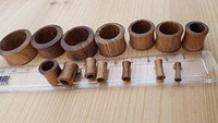 Load image into Gallery viewer, Teakholz Flesh Tunnel braun double flared Plug.
