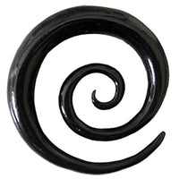 Load image into Gallery viewer, Tribal Buffalo Horn Piercing schwarz XL-Spirale Plug Expander Ohrhänger Ohrstecker - chicnit.com

