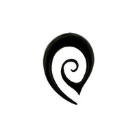Load image into Gallery viewer, Tribal Buffalo Horn Piercing Spitze Expander schwarz Spirale Plug Ohrring Ohrhänger - chicnit.com
