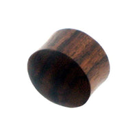 Cargar imagen en el visor de la galería, Tribal Holz Plug dunkelbraun Naturmuster Sonoholz Tunnel handgeschnitzt Holzplug Ohrstecker Expander.
