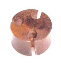 Load image into Gallery viewer, Tribal Holz Plug rund drei Löcher Tunnel handgeschnitzt Sonoholz Teakholz Expander Unisex - chicnit.com
