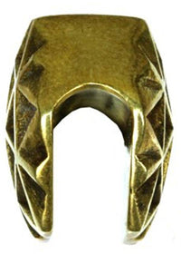 Load image into Gallery viewer, Tribal Plug antik golden Messing Expander Lebensblume zum Einh&auml;ngen Ohrgewicht - chicnit.com
