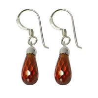 Load image into Gallery viewer, Tropfen Zirkonia Ohrringe facettiert bunt 925 Sterling Silber lila rosa rot orange - chicnit.com
