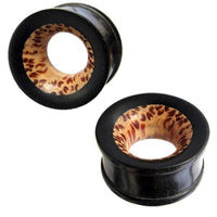 Load image into Gallery viewer, Tunnel Punktmuster Kokosholz Eisenholz Tribal braun schwarz Holztunnel handgeschnitzt Plug Expander - chicnit.com
