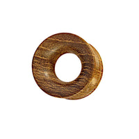 Load image into Gallery viewer, Tunnel ribbed Teakholz braun gemasert Plug handmade - chicnit.com

