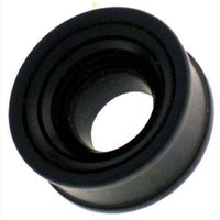Load image into Gallery viewer, Tunnel schwarz Innenwölbung Rillen Eisenholz Holztunnel handgeschnitzt Tribal Plug Expander - chicnit.com
