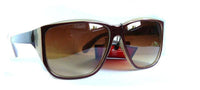 Load image into Gallery viewer, Unisex Sonnenbrille Nerdbrille Retro zweifarbig getönt unisex braun blau rosa - chicnit.com
