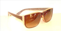 Load image into Gallery viewer, Unisex Sonnenbrille Nerdbrille Retro zweifarbig getönt unisex braun blau rosa - chicnit.com

