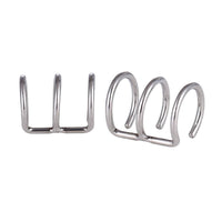 Load image into Gallery viewer, Ear cuffs, fake Helix, Ohrklemme aus Edelstahl silbern dreilagig Ohrschmuck - chic - net.de
