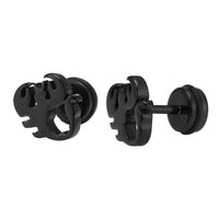 Load image into Gallery viewer, Fake Piercing Expander Skorpion schwarz dicke Scheren Schraubverschluss Edelstahl - chic - net.de

