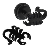 Load image into Gallery viewer, Fake Piercing Expander Skorpion schwarz Schraubverschluss Edelstahl - chic - net.de
