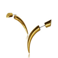 Load image into Gallery viewer, Fake Spike Piercing gebogen 60 mm Brass golden Messing Sterlingsilber - Pin - chic - net.de
