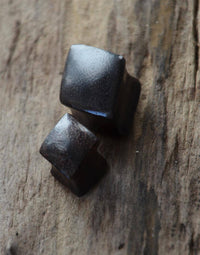 Load image into Gallery viewer, Flesh Plug Holz Raute Karo dunkel double flared - chic - net.de
