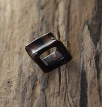 Load image into Gallery viewer, Flesh Tunnel Holz Raute konkav dunkel double flared - chic - net.de
