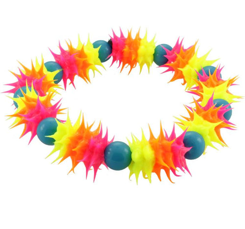 Stachel Silikonarmbänder Regenbogen Armbänder Armband Silikon Silikonarmband Schmuck