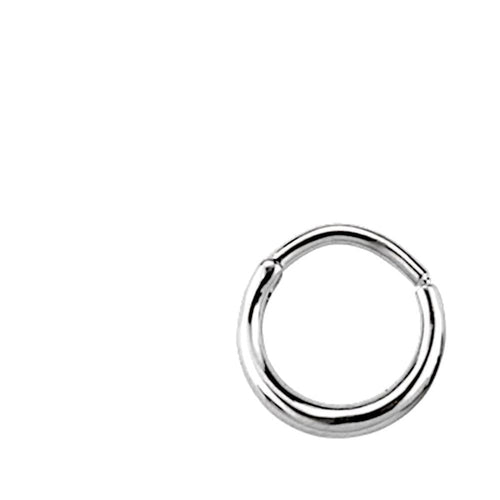 Klapp Segmentring Piercing Sichel Edelstahl Gold PVD - chic - net.de