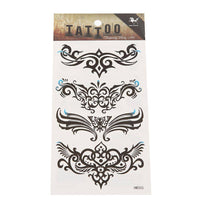 Load image into Gallery viewer, Klebetattoo Tribal diverse Designs symmetrisch schwarz blau 4 Motive 1 Bogen - chic - net.de
