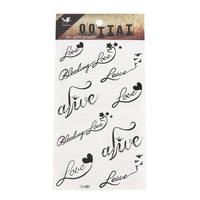 Load image into Gallery viewer, Klebetattoos Tattoo Love Live Leave Schreibschrift 1 Bogen 9 Motive - chic - net.de
