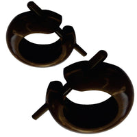 Load image into Gallery viewer, Kokosnuss kleine Creolen Holz Ohrringe Pin Stick 15mm - chic - net.de
