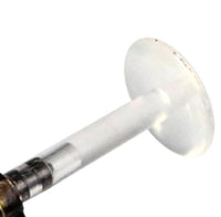 Load image into Gallery viewer, Labret Lippen Piercing Acryl Bogen Blume antik golden Brass Motiv - chic - net.de

