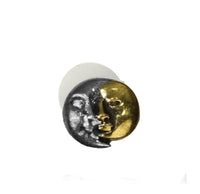 Load image into Gallery viewer, Labret Piercing Acryl Mond antik gold silber Brass - chic - net.de
