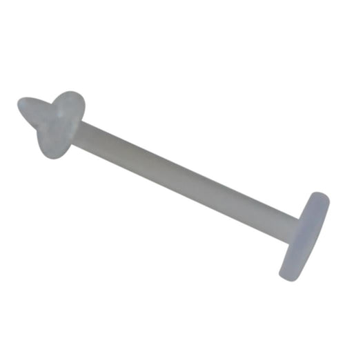 Labret Retainer Piercing Bioacryl klar Ring 10mm - chic - net.de