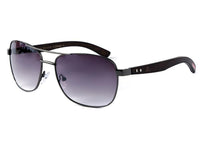 Load image into Gallery viewer, LOOX Sonnenbrille Pilotenbrille 400UV getönt Bambusholz Bügel rot - Modell Saigon - chic - net.de

