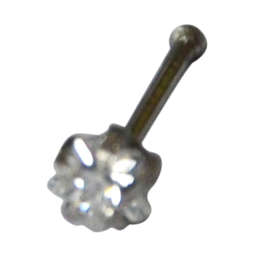 Nostril Piercing Nasenstecker Edelstahl Glitzer Stern - chic - net.de