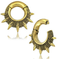 Load image into Gallery viewer, Ohrgewicht Brass 6mm Expander Piercing Clicker Stacheln - chic - net.de

