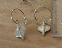 Load image into Gallery viewer, Ohrringe 925 Sterling Silber Bogen Hook Herz 18mm - chic - net.de
