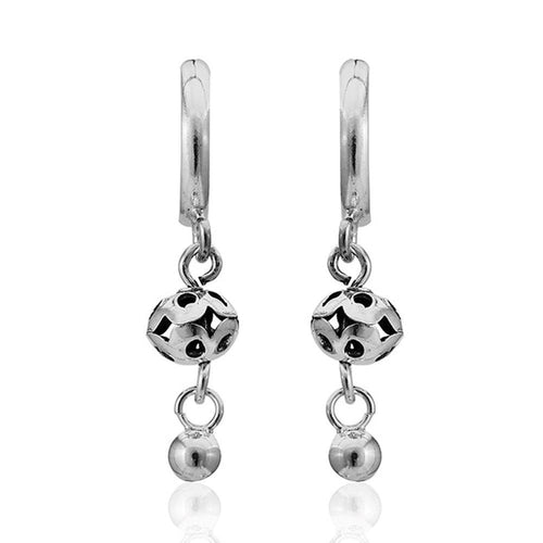 Ohrringe Silberohrringe 925er Sterling Silber Damen Ohrhänger Kugel Öffnungen - chic - net.de