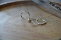 Load image into Gallery viewer, Ohrstecker 925 Sterling Silber Creole oxidiert knotig - chic - net.de
