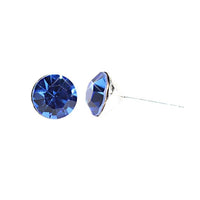 Load image into Gallery viewer, Ohrstecker Glas transparent hellgrün scheinend, 5 mm Ø, facettiert, glitzernd, 925er Sterlingsilber - Stift - chic - net.de
