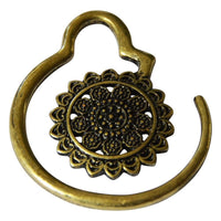Load image into Gallery viewer, Piercing 9g Ohrgewicht Messing Spirale 3.5mm Blume - chic - net.de
